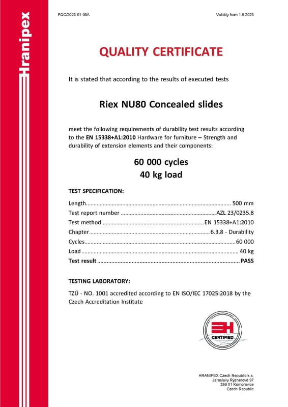 RIEX Undermount Concealed Slides Soft Close