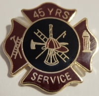 Firefighter Stock Service Award Pin