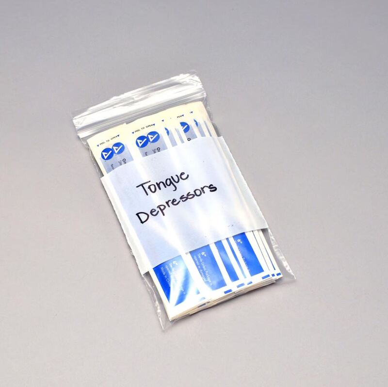 Reclosable Bag LK® Clear Line 13 X 15 Inch LDPE Clear Zipper Closure With Write-on Block