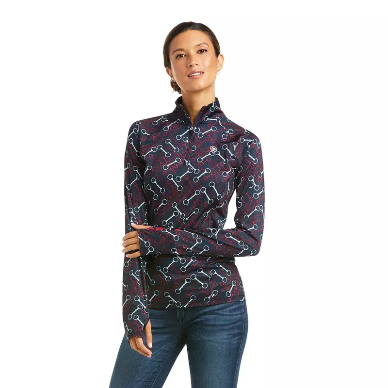 Ariat Lowell 2.0 Team Print 1/4 Zip – Mujer