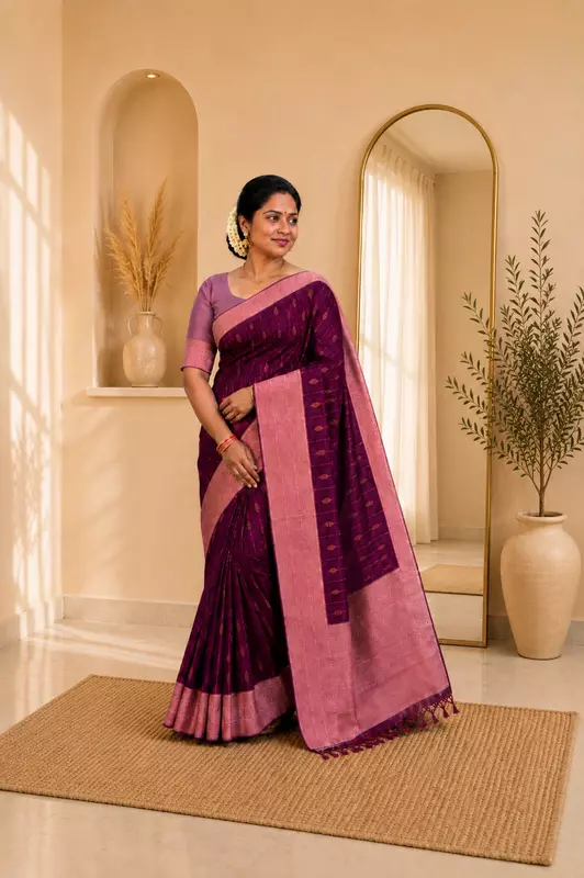 Vairaoosi saree Wine