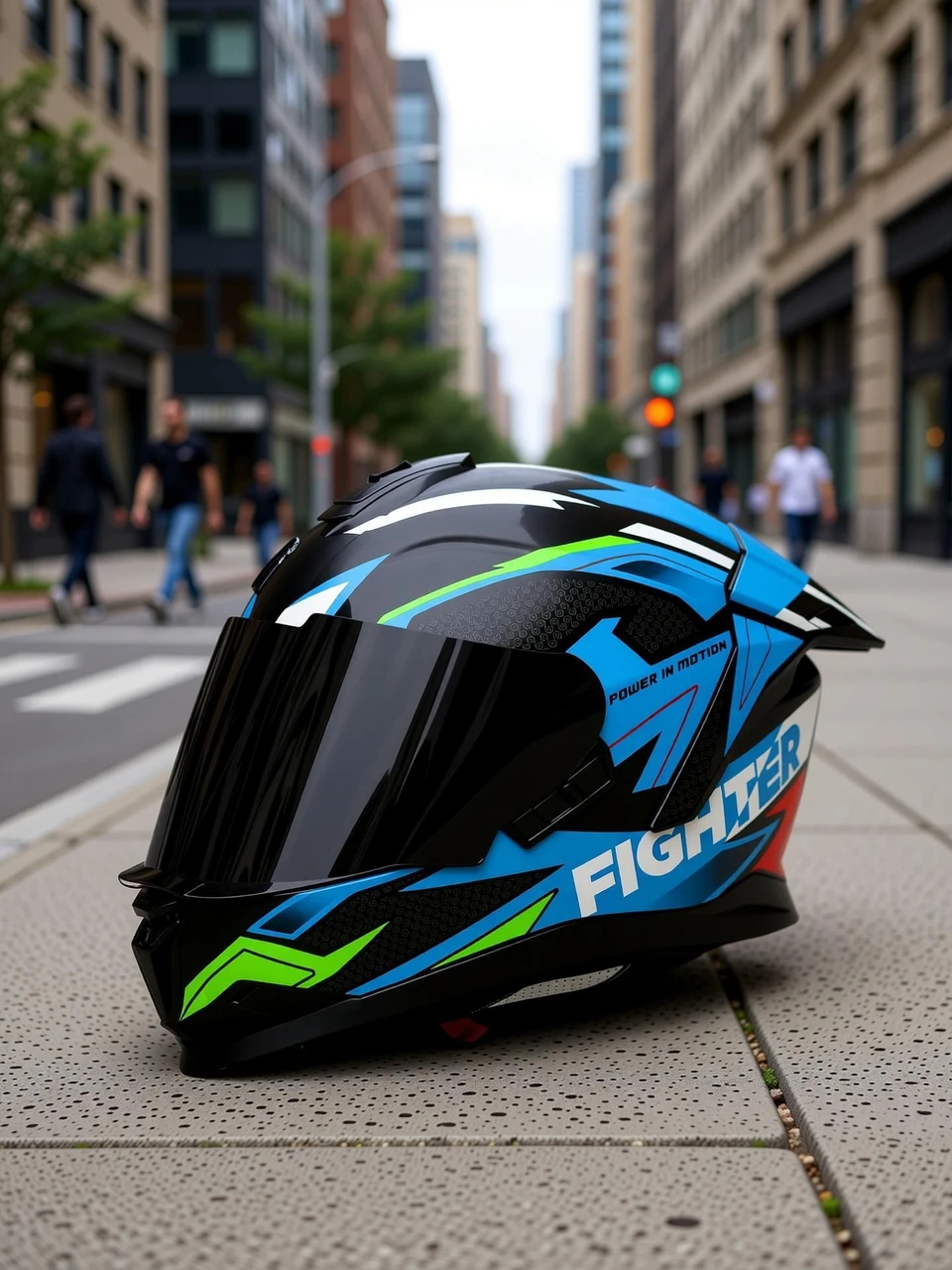 STEELBIRD SBH-57 ISS FIGHTER F7 GLOSSY BLACK/JAZZ BLUE C/V 600MM WITH EXTRA SMOKE VISOR STEELBIRD SBH-57 ISS FIGHTER F7 GLOSSY BLACK/JAZZ BLUE C/V 600MM WITH EXTRA SMOKE VISOR