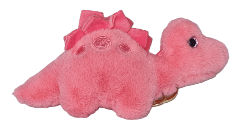 Stegosaurus Keychain - Pink Stegosaurus Keychain - Pink