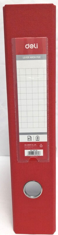 DELI F821-RD PVC BOX FILE FC RED