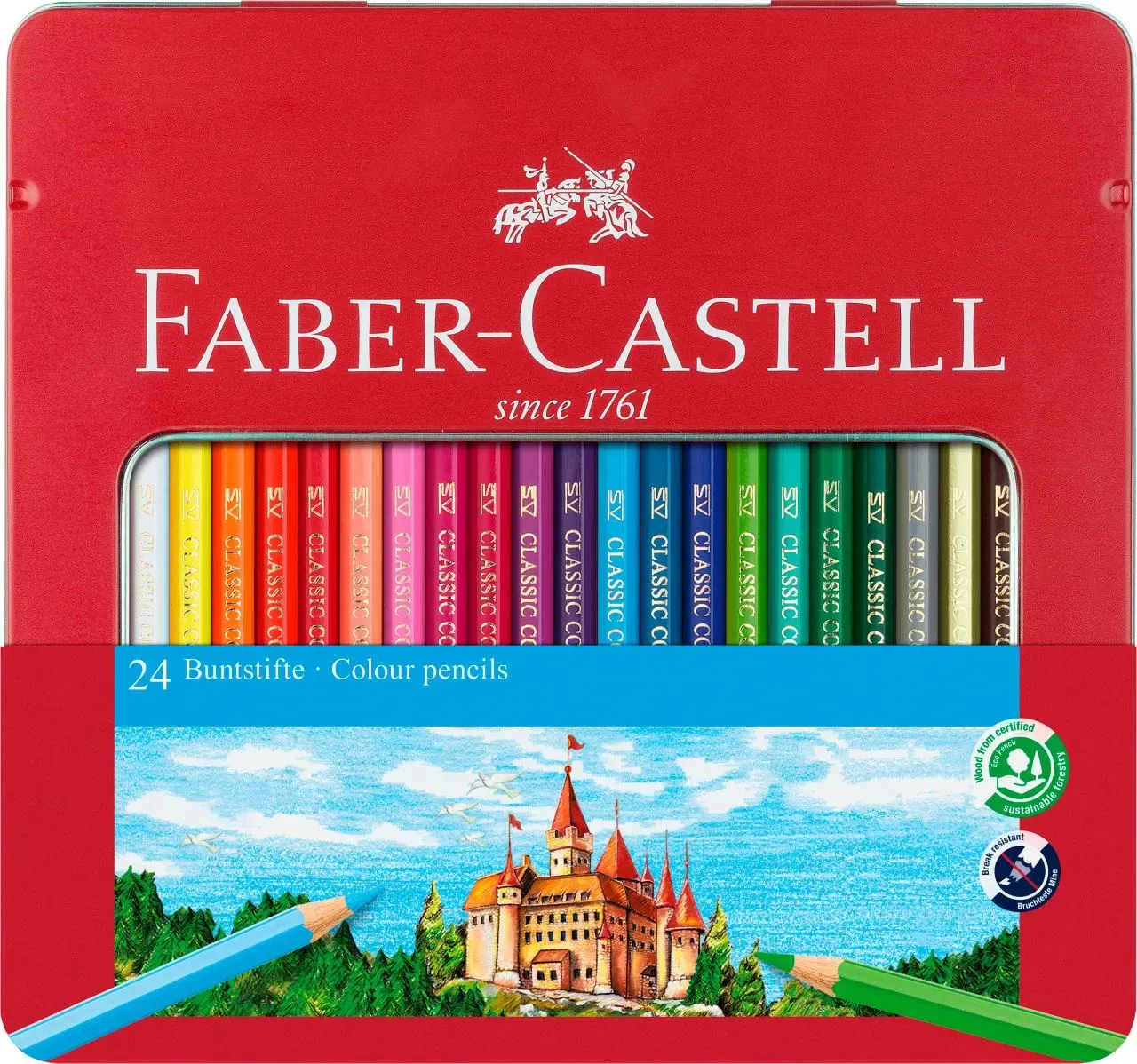 FABER CASTELL 24 CLASSIC COLOR PENCIL