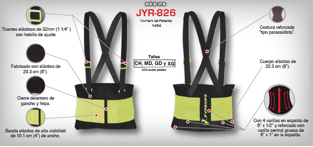 FAJA C/TIRANTES TALLA S