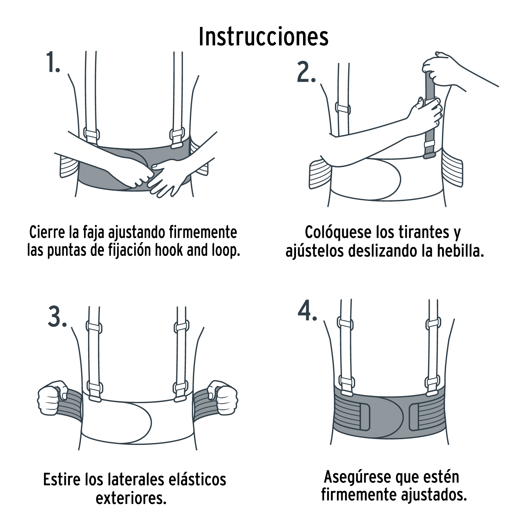 Faja con tirantes ajustables, ventilada, talla chica - FAJA-SV / 11964