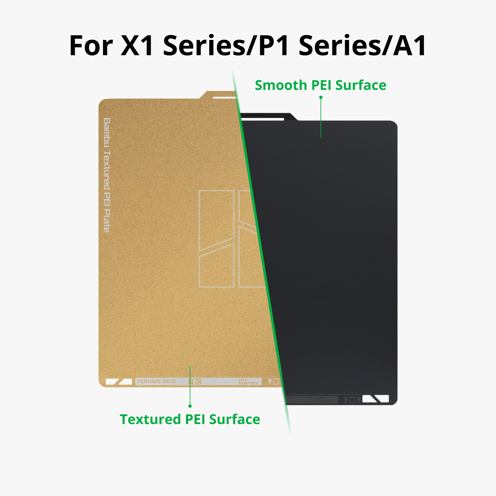 Bambu Lab P1 / X1 / A1 Smooth and Textured PEI Plate Bambu Lab P1 / X1 / A1 Smooth and Textured PEI Plate