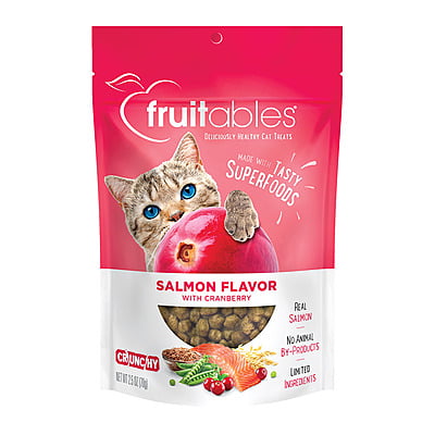 Fruitables Salmon Flavor with Cranberry Cat Treats 70g Fruitables Salmon Flavor with Cranberry Cat Treats 70g