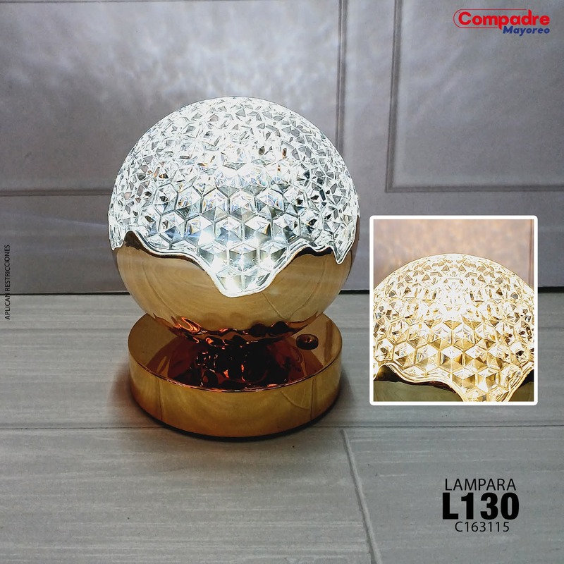 RECHARGEABLE CRYSTAL TABLE LAMP