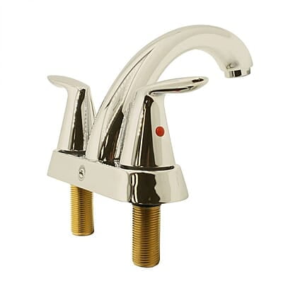 Thrifco 4 Inch Centerset 2-Handle Bathroom Faucet – Brushed Nickel Thrifco 4 Inch Centerset 2-Handle Bathroom Faucet – Brushed Nickel