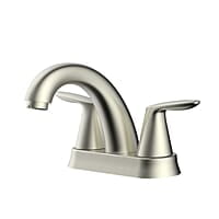 Thrifco 4 Inch Centerset 2-Handle Bathroom Faucet – Brushed Nickel
