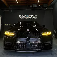 LCI F90 M5 & G30 5 Series CS Yellow DRL Headlight Upgrade (2021β2023 | Laser Headlights Only)