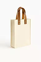 Cream with Tan Handles