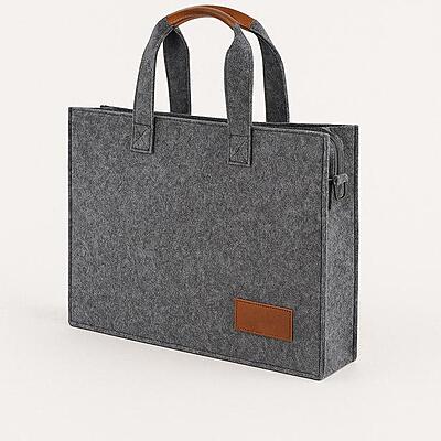 Grey with Tan Accent TOTE BAG