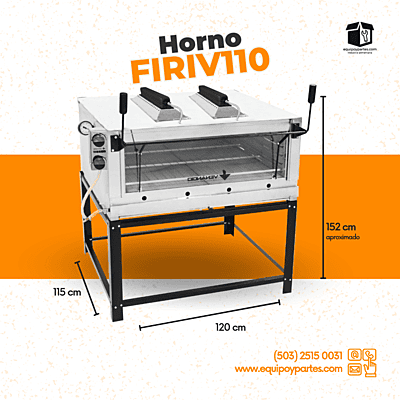 FIRIV110 Horno Roma acero 110 com infrarojo FIRIV110 Horno Roma acero 110 com infrarojo