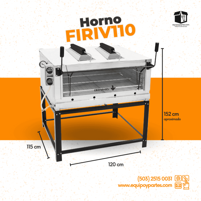 FIRIV110 Horno Roma acero 110 com infrarojo FIRIV110 Horno Roma acero 110 com infrarojo