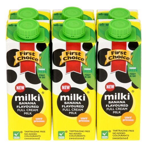 FIRST CHOICE BANANA MILK 6X250ML