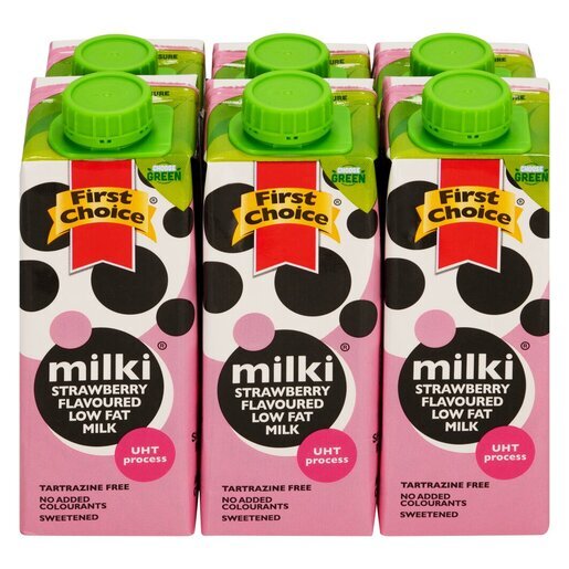 FIRST CHOICE S/BERRY MILK 6X250ML