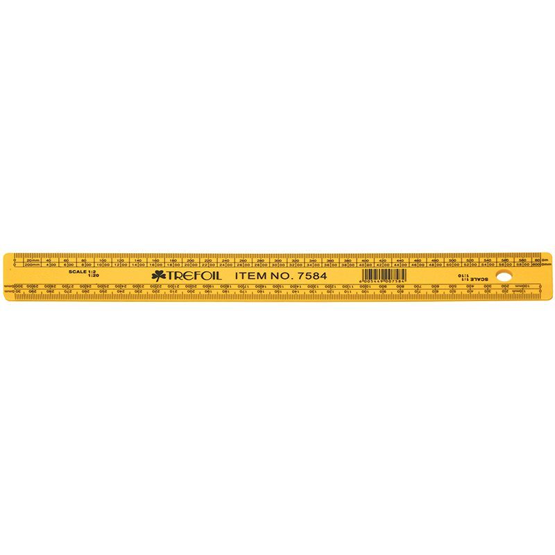DATEC7584 - TECHNICAL DRAWING FLAT SCALE RULER 30CM ENGINEERING