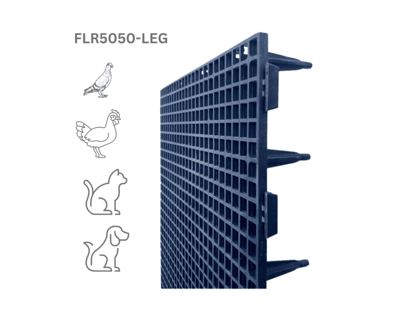 Plastic Flooring Slat with Support Leg 50x50 cm