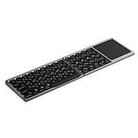 WiWU Wireless Laptop Keyboard 81 keys portable Foldable PC tablet-Grey