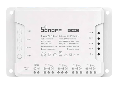4CH Pro R3 4-Channel Wi-Fi Smart Switch with RF Control | Sonoff