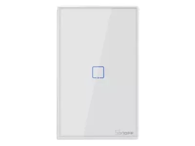 Wi-Fi Touch Wall Switch, 1-Gang, White, Alexa/Google | Sonoff