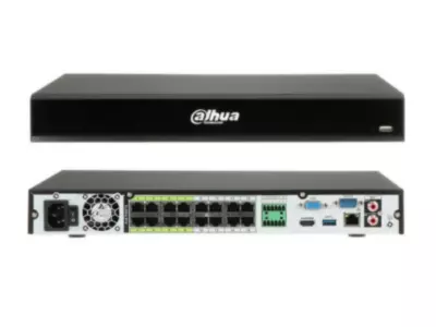 Dahua NVR5216-16P-EI 16-Channel NVR, 16 PoE, 2 HDDs, WizSense