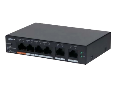 Dahua CS4006-4GT-60 6-Port Cloud Managed Desktop Gigabit Switch with 4-Port PoE