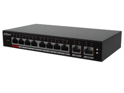 Dahua S4100-8ET2GT 10-Port Cloud-Managed Switch, 8 PoE Ports