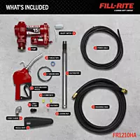 FILL RITE 12V DC 15 GPM Fuel Transfer Pump with Nozzle