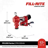 FILL RITE 12V DC 15 GPM Fuel Transfer Pump with Nozzle