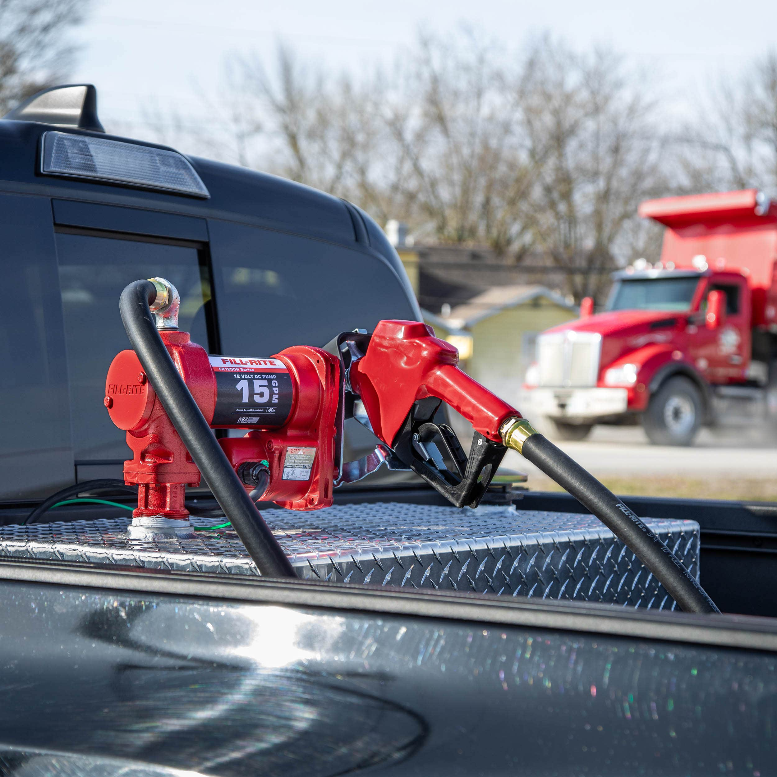 FILL RITE 12V DC 15 GPM Fuel Transfer Pump with Nozzle