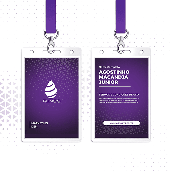 Crachá em PVC