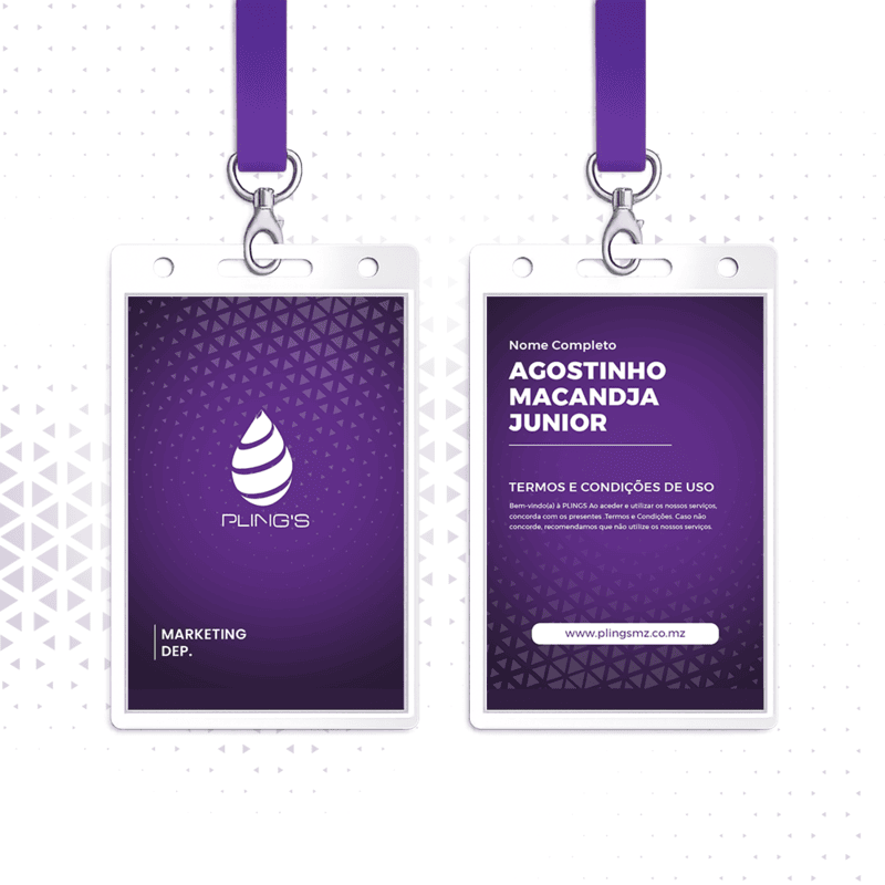 Crachá em PVC