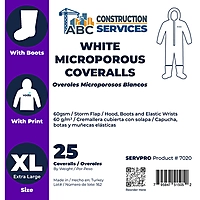 White Microporous Coveralls β ABC Construction Services