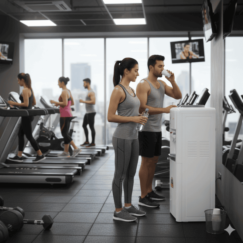 Atlantis Frosty Plus bottom-loading water dispenser with high-efficiency cooling technology.