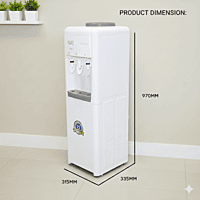 Durable Atlantis Frosty Plus floor standing model with ergonomic push-to-dispense taps.