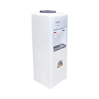 Atlantis Frosty Plus floor standing water dispenser in a modern office breakroom setting.