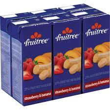 FRUITREE STRAW/BANANA 6X200ML