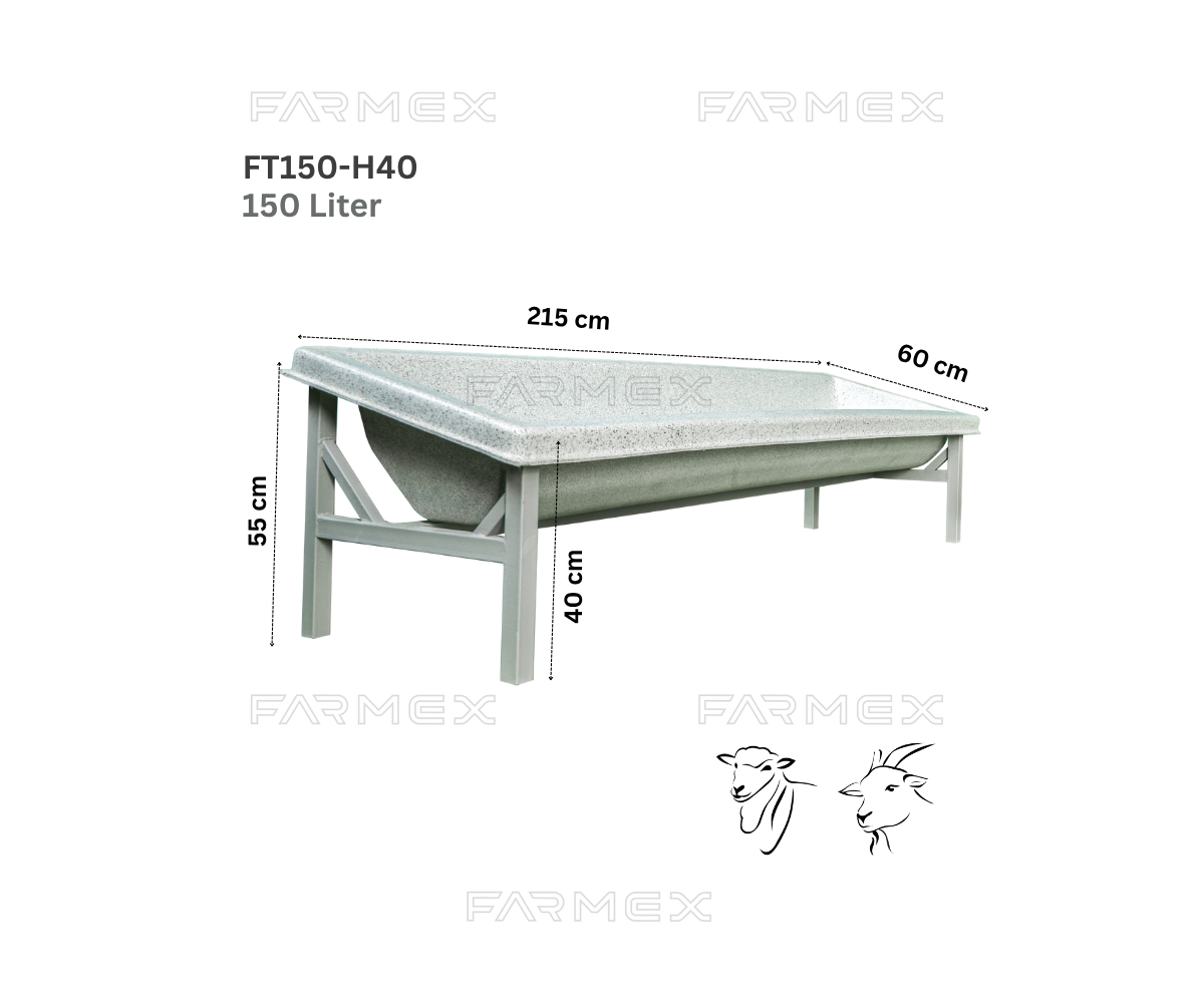 Farmex Trough 150 Liter for Sheep