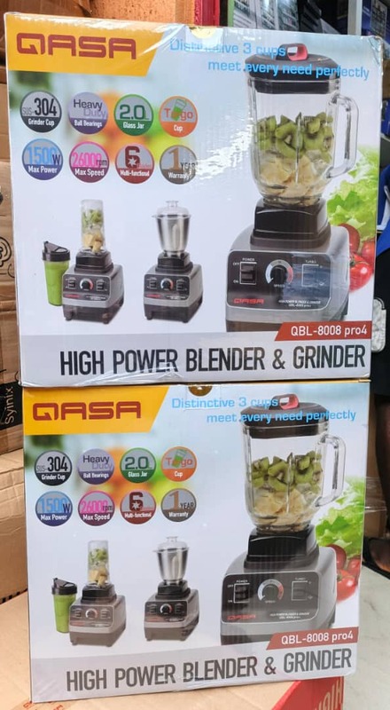 QASA PRO4 HIGH POWER BLENDER AND GRINDER WITH 3 JAR