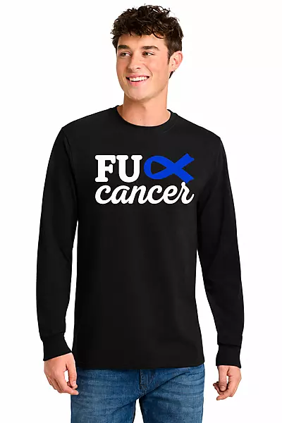 FU Cancer - Port & Co Long Sleeve Core Blend Tee