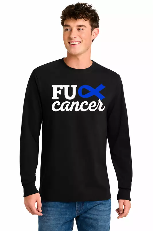 FU Cancer - Port & Co Long Sleeve Core Blend Tee