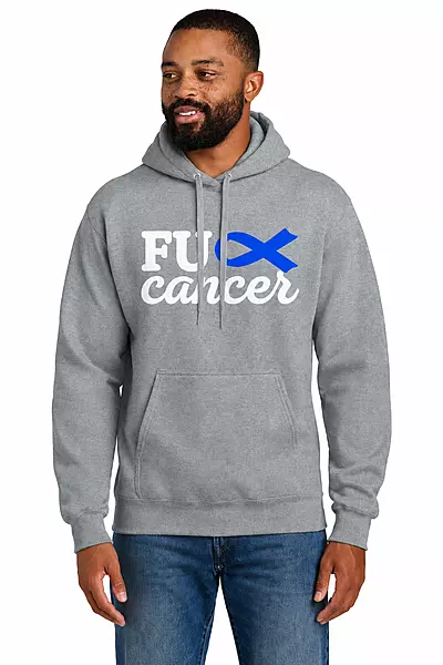 FU Cancer - Port & Co Essential Fleece Pullover Hooded Sweatshirt