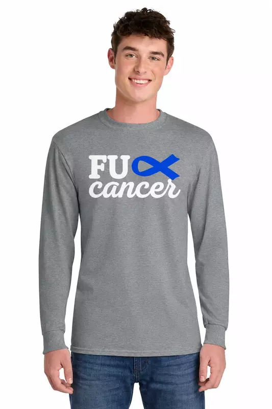 FU Cancer - Port & Co Long Sleeve Core Blend Tee