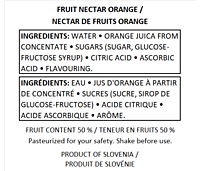 Fructal 1.5L Classic 8pack-Orange Fructal 1.5L Classic 8pack-Orange