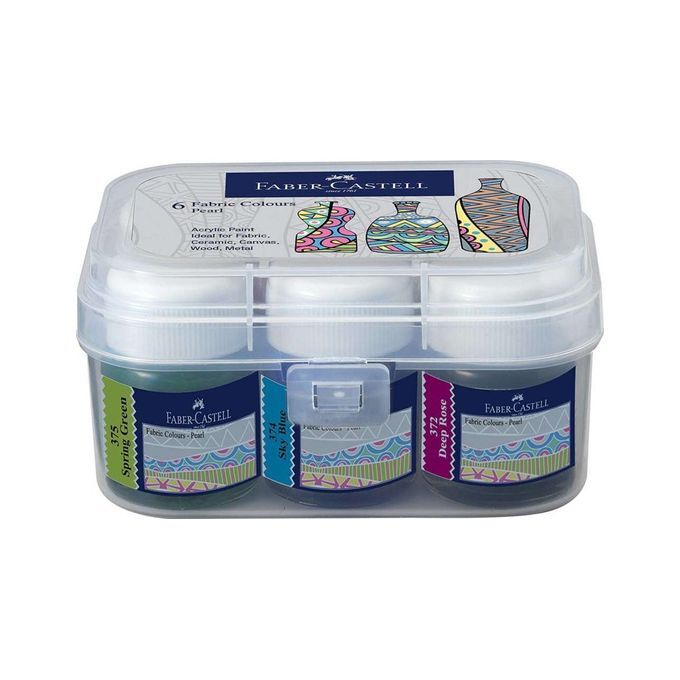 Faber Castell Fabric Colours Metallic 6s