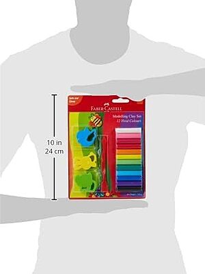 Faber-Castell 12 Vivid Colour Modelling Clay set 150GM